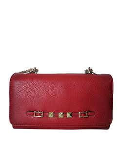 Cash and Rocket Crossbody, Leather, Smoked Red, M, 4
